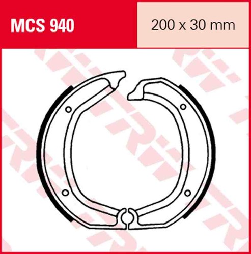 Mcs940 bremsbacken bmw - bremsbacken, r45