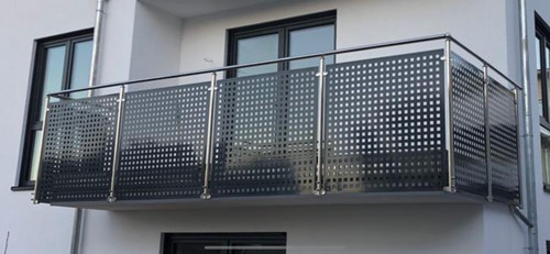 Edelstahl balkon geländer alu - edelstahl,