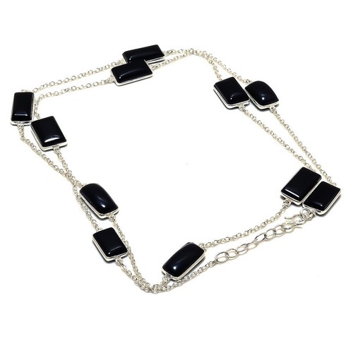 Schwarzer onyx edelstein - schwarzer,