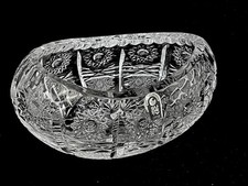 Bleikristallglas Schale oval