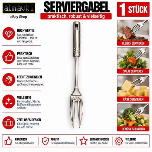 Serviergabel fleischgabel - serviergabel,