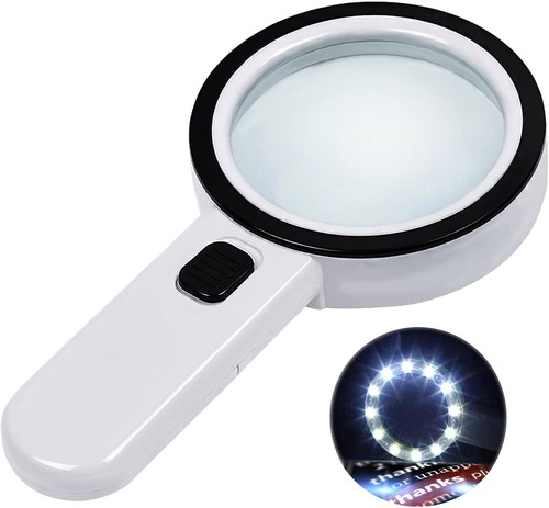 Handlupe mit led licht 30x - licht,,