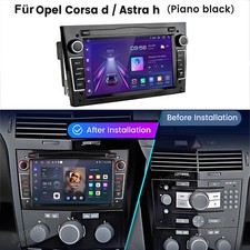 Carplay Autoradio Android 13 GPS NAVI Für Opel Corsa D Astra H Vivaro 2+64G DAB+