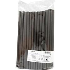 Strohhalme Papier Schwarz 100