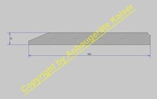 Schürfleiste Messerstahl 500HB (wie Hardox 500) Querschnitt 200x20mm bis 300cm