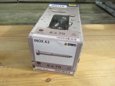 25Stück Holzschrauben Sechskantkopf 8x70mm Edelstahl A2  DIN 571 / ContPal8aK4