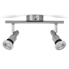 LED Badlampe IP44 Deckenstrahler Badezimmer GU10 2er Spot Decke Leuchte Lampe 5W