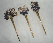 3x Haarschmuck Vintage