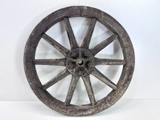 Altes antikes Wagenrad Holzrad Leiterwagen Heuwagen Deko Landhaus Shabby #9376