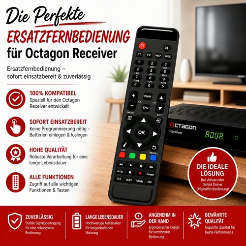 Octagon rcu 02 - rcu, ersatz