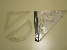 Marabu MFT425 Makrolon Profi Zeichenschablone Dreieck Winkel Lineal Gradmesser