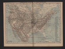 Landkarte map 1885: VEREINIGTE