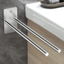 2-Armig Edelstahl Handtuchhalter Handtuch Wand Bad Handtuchstange Ohne Bohren