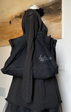 Yohji Yamamoto große Canvas Tasche auch als Weekender Schwarz