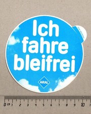 Aufkleber/Sticker ARAL Ich fahre bleifrei