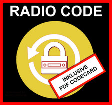 █►Radio Code passend für