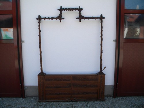 1900 beschnitztes astmöbel - c.1900,