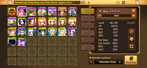 Summoners war acc - (einzel,