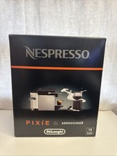 DeLonghi Pixie Nespresso EN 125 Silber 1 Tassen Kaffeepadmaschine Mit OVP