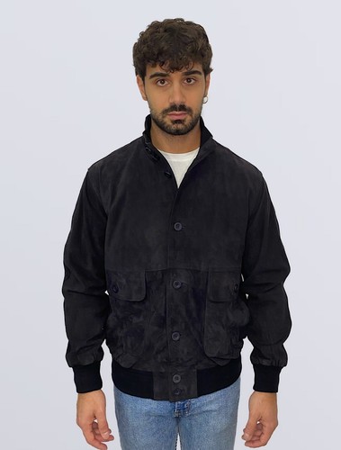 Herren wildleder bomber - wildleder,