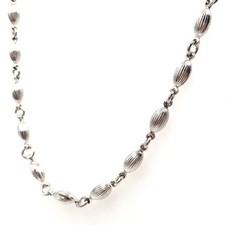 80cm Kugelkette 835 Silber Halskette 4.3mm Schmuck Bohnen Kette Collier 25 Gramm