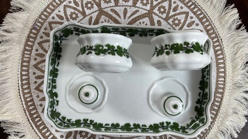 Meissen weinlaub porzellan set - meissen,