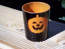 Teelichtglas ★Kürbis★Kerzenglas Teelichthalter Windlicht Herbst Halloween Deko?