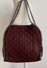 STELLA MC CARTNEY FALABELLA BAG TASCHE SHAGGY PLUM WEINROT BORDEAUX NEUWERTIG