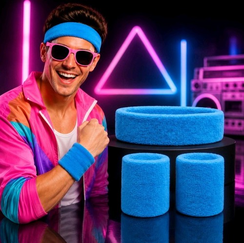 80er jahre neon schweißband - 80er,