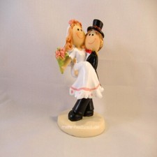 Brautpaarfigur  "Auf Händen tragen" - Tortenfigur - Hochzeitsfigur