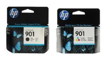 2 x Original Tinte HP Officejet 4500 J4524 J4550 J4580 J4680 / Nr. 901 SET BK+C
