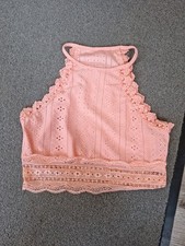 Shein Damen Top Crop Spitze Gr S Neu