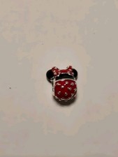Disney x Pandora Minnie Maus Charm mit gepunktetem Kleid und Schleif