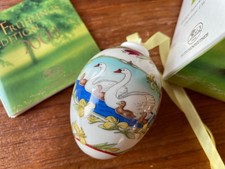 Hutschenreuther Das Ei 2000 Schwäne OVP Osterei Porzellan Deko Ostern
