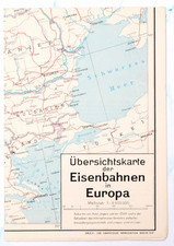 Deutsche Reichsbahn - Fahrplan -Übersichtskarte zum Kursbuch Ausland 1963/64
