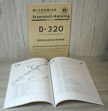 Mc Cormick Ersatzteilliste für Traktor Standard D-320 D 320