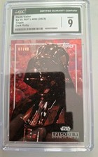 Darth Vader, Topps Star Wars 2023, RotJ 40th  Dark Ruby 07 /40 CGC 9