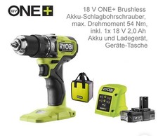 Ryobi rpd18bl1 brushless - brushless, akku