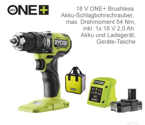 Ryobi rpd18bl1 brushless - brushless, akku