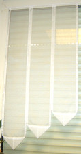 Scheibengardinen Weiß  B 60cm  Türgardine L. 120,110,100cm Gardine Balkontür 