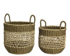 Korb DH 35x34 cm grau