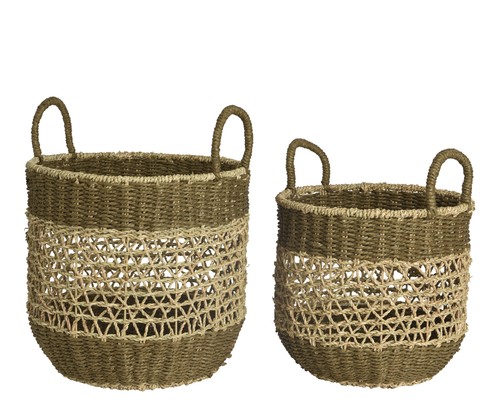 Korb 35x34 grau - 35x34,