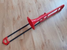 Tromba Kunststoffposaune mit Mundstück, Tasche, Ständer & Pflegeset