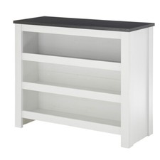 Küchentheke Theke 130cm Pinie weiß anthrazit Küche Stehtisch Bartisch 