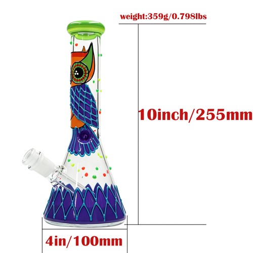 Handgefertigte10-Zoll-Glas-Was