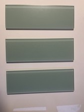 Schmuckfliesen Zierfliesen Fliesen 3 Stck neu Villi Glas Satinato Ice 10x 30 cm