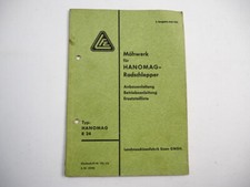 LFE Mähwerk für Hanomag R24 Schlepper Betriebssanleitung Ersatzteilliste 1956