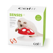 Catit Senses 2.0 Fliegenpilz - Interaktives 360° Federspielzeug für Katzen