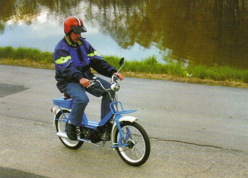Postcard simson mofa 1 - simson, in
