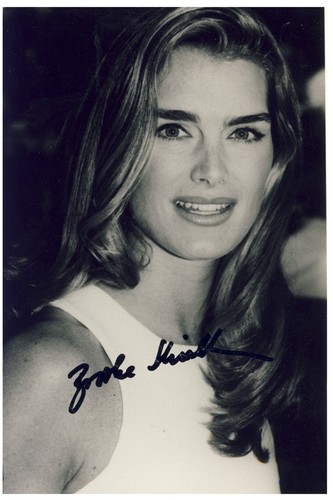 Brooke shields autogramm - brooke,